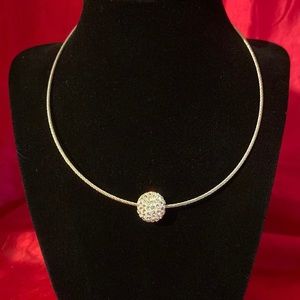 Diamball Necklace/Coker. Costume jewelry